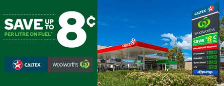 woolies and caltex