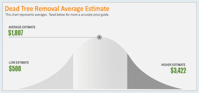 dead tree removal average price infographic